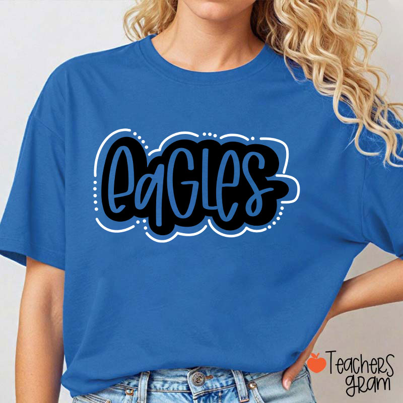 Personalized Mascot School Spirit Game Day Teacher T-Shirt