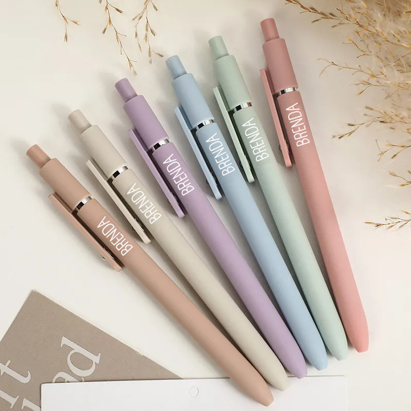 Personalized Name Set Of 6 Engraved Teacher Pens