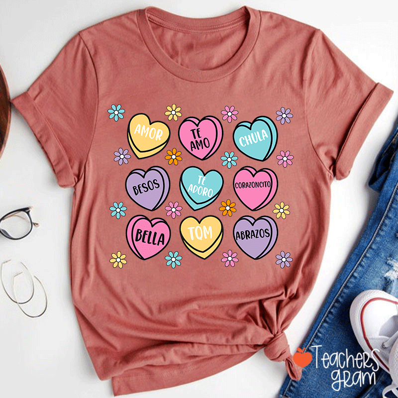 Amor Teamo Chula Spanish Teacher T-Shirt