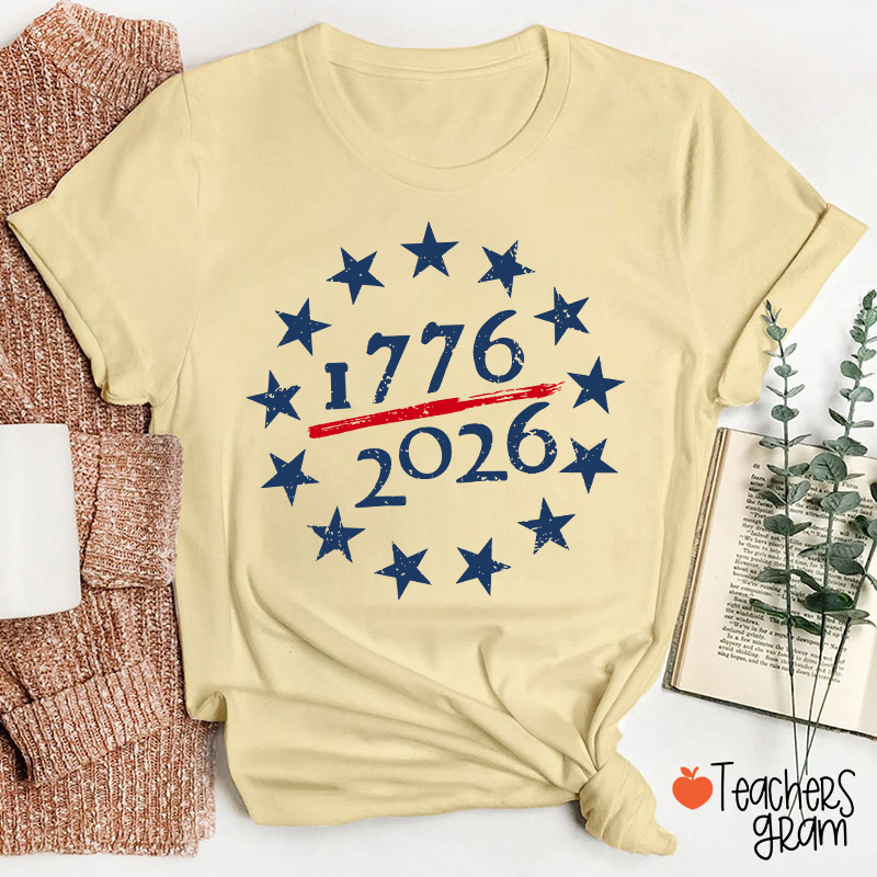 USA 250th Anniversary Teacher T-Shirt