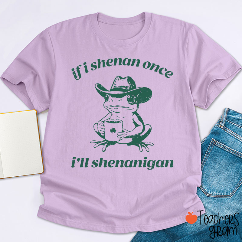 If I Shenan Once I'll Shenanigan Teacher T-Shirt