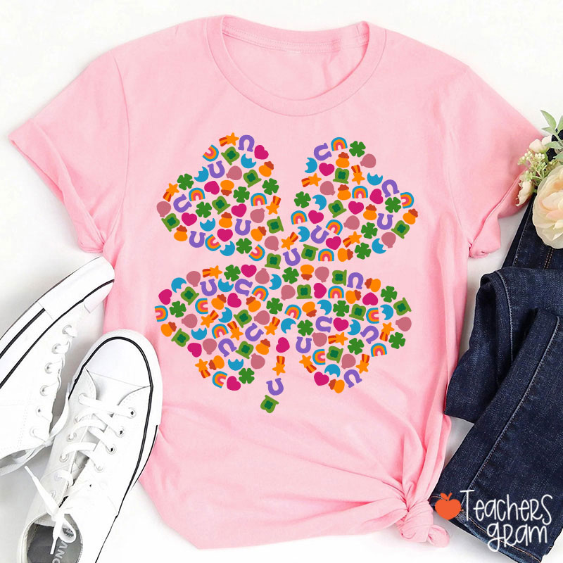 Lucky Charms Shamrock Teacher T-Shirt