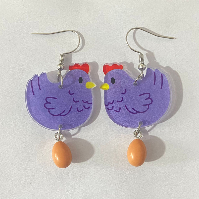 Hen Orders Teacher Acrylic Earrings