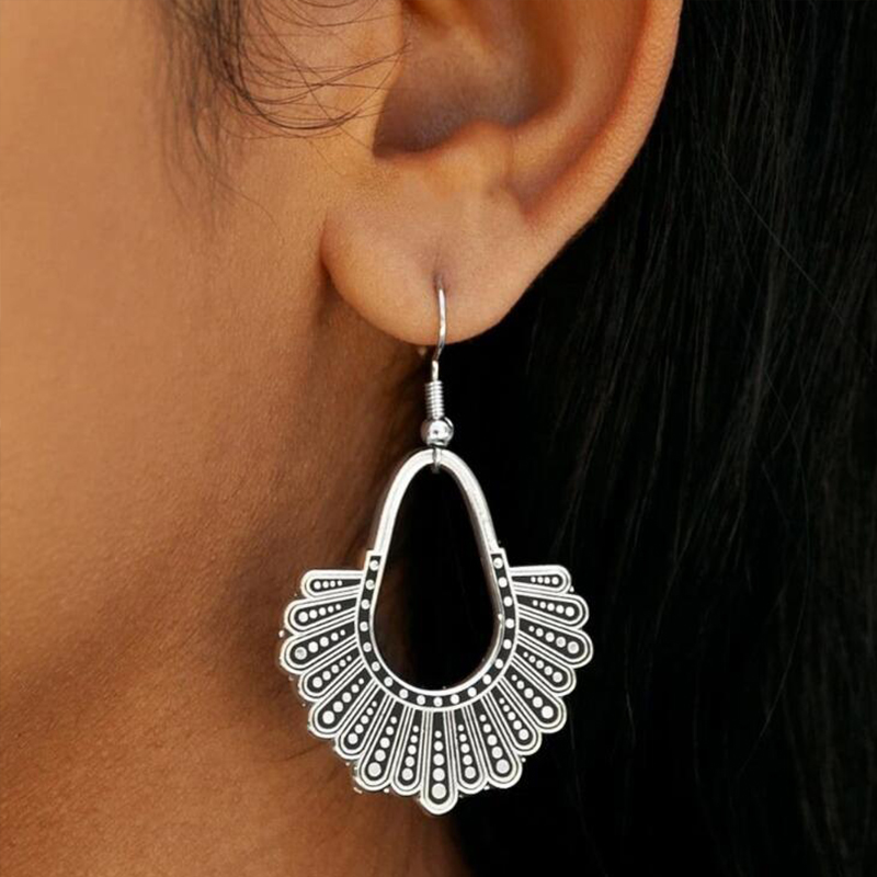Chief Justice Collar Teacher Metal Earrings