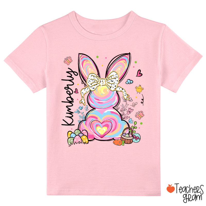 Personalized Little Girls Easter Class T-Shirt