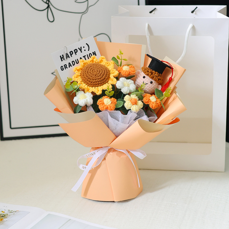 Handmade Crochet Graduation Bouquet