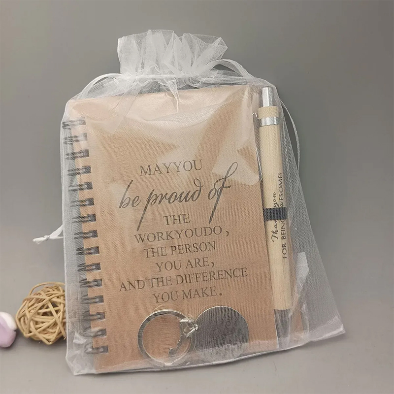 Inspirational Quotes Notebook Keychain Set