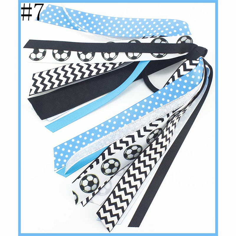 Soccer Ponytail Streamer Hair Ties