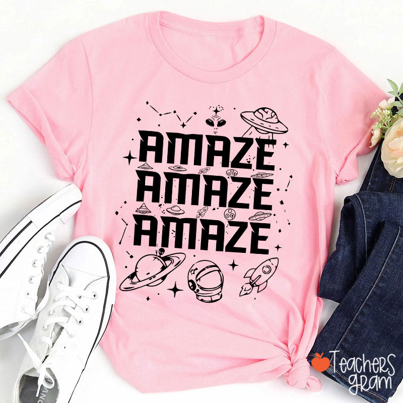 Amaze Amaze Amaze Sci Fi Book Lover Teacher T-Shirt
