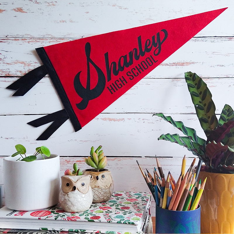 Personalized School Spirit Felt Pennant