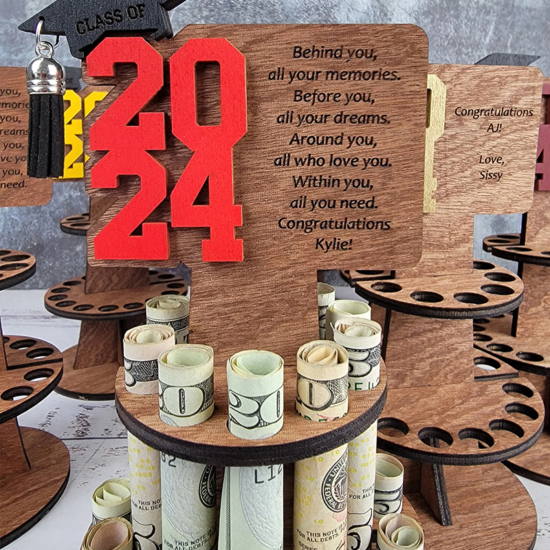 Personalized Graduation Tiered Money Holder
