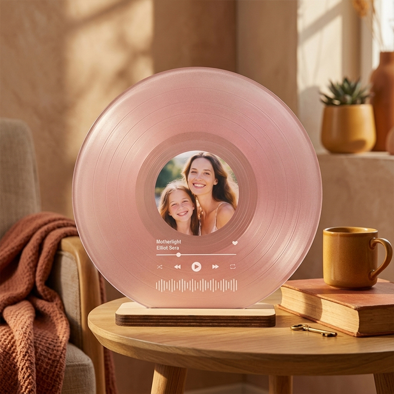 Personalized Photo Record Ornament