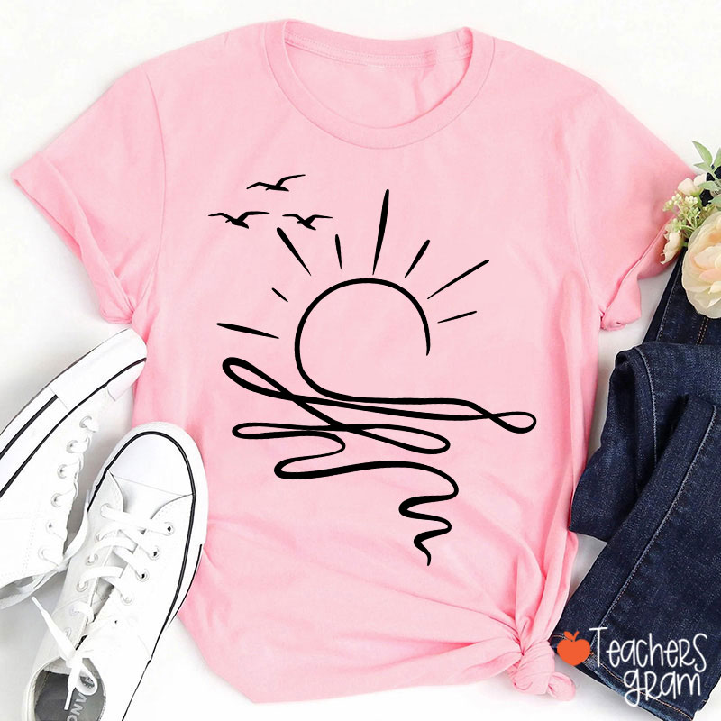 Comfort Colors Sun Ocean Teacher T-Shirt