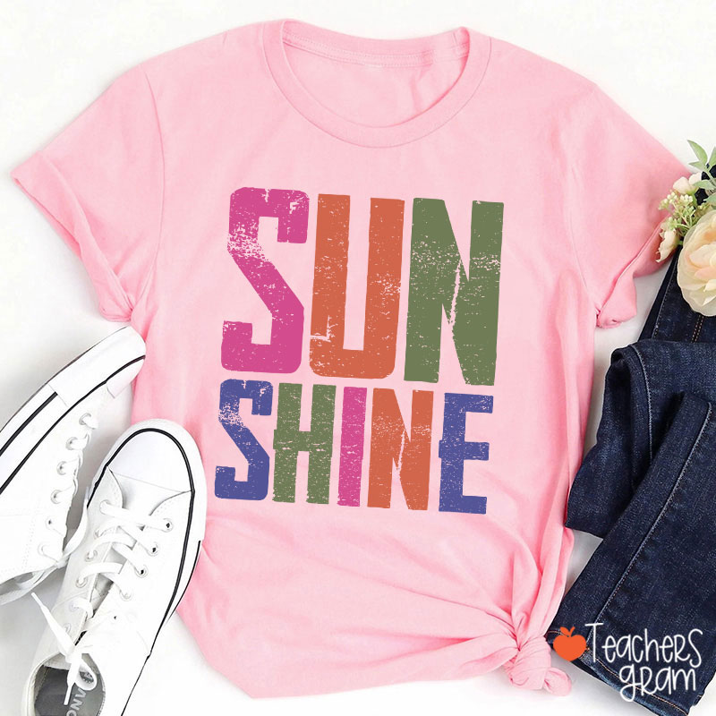 Sun Shine Summer Vibe Teacher T-Shirt
