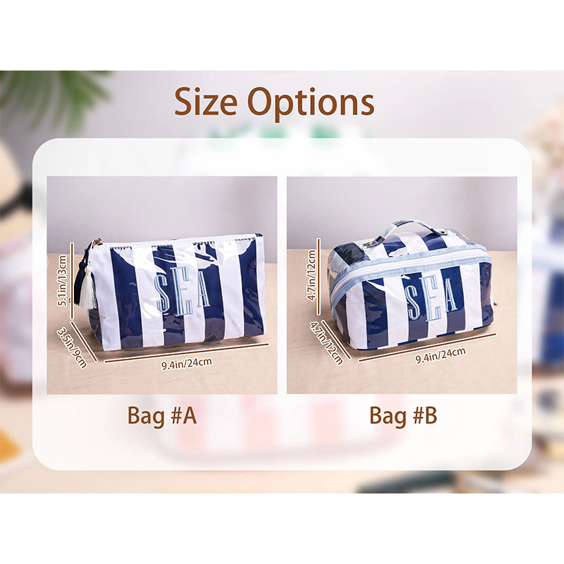 Personalized Embroidered Waterproof Beach Makeup Bag