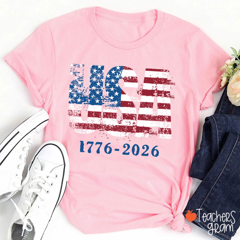 USA 1776-2026 Teacher T-Shirt