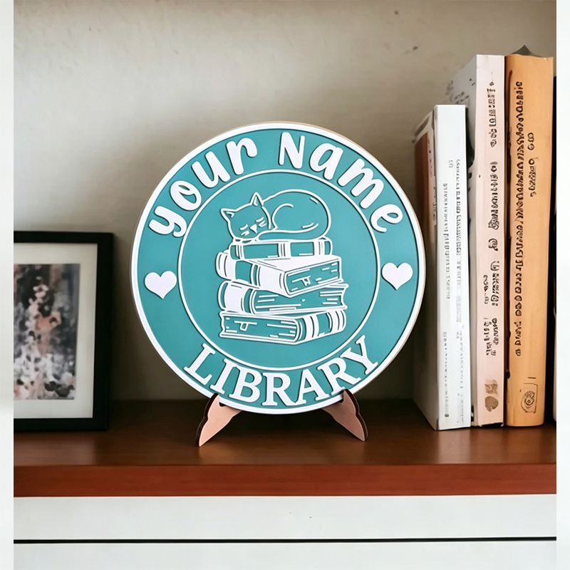 Personalized Name 3D Printed Bookshelf