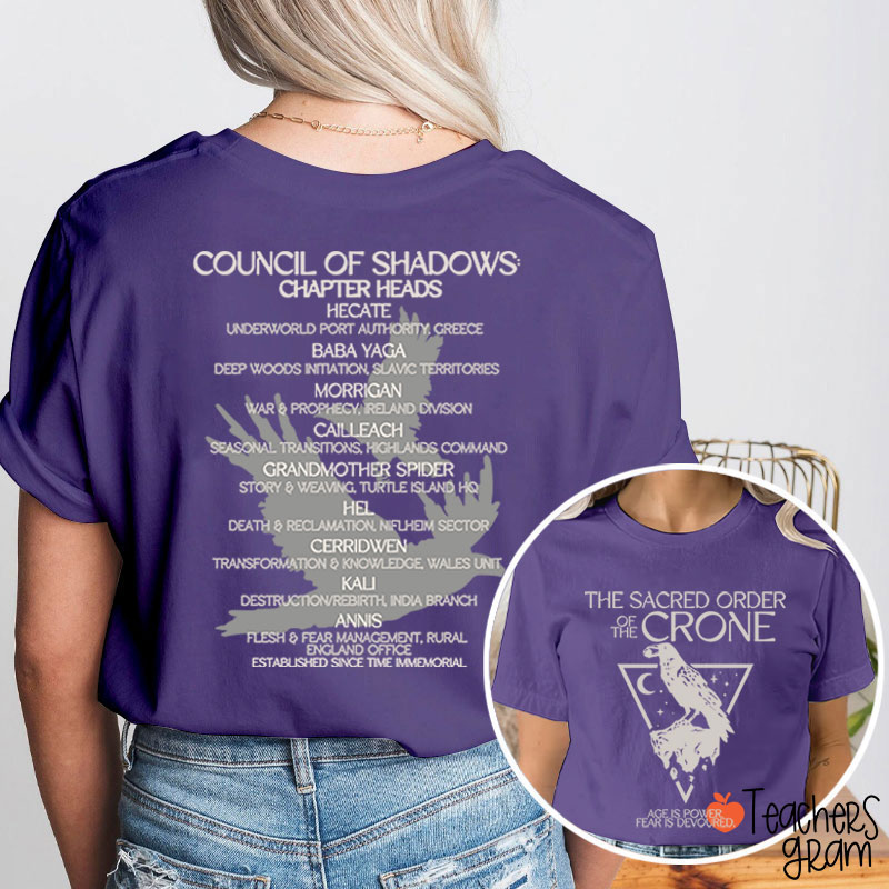 The Sacred Order Of The Crone Teacher Two Sided T-Shirt