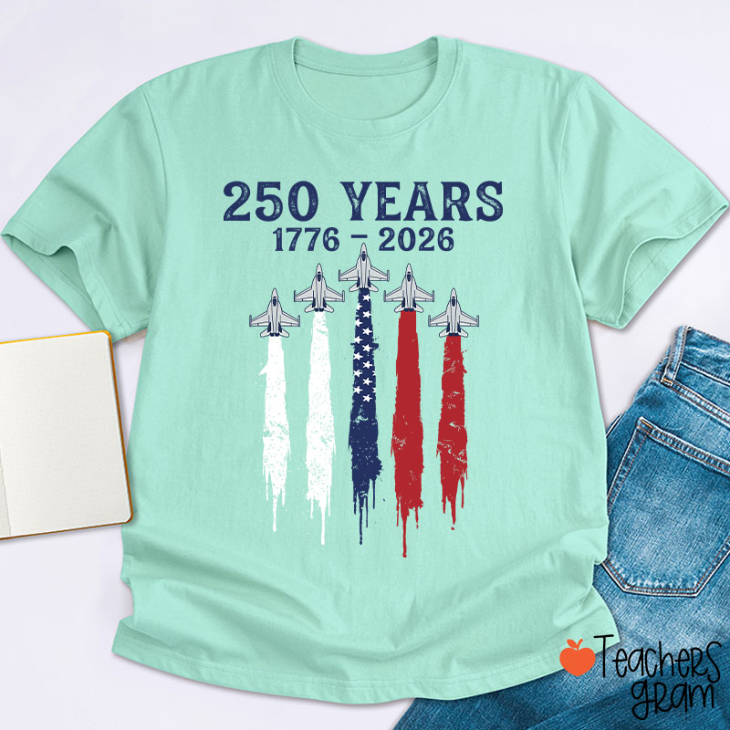 Patriotic Jet Fighter Teacher T-Shirt