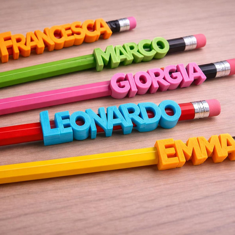 Personalized 3D Printed Pencil Topper