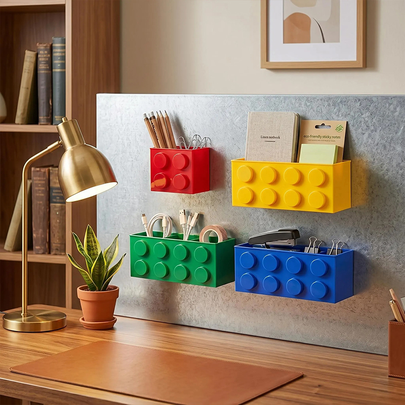 Magnetic Building Block Storage Box