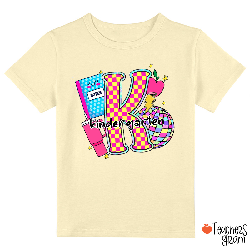 Personalized Grade Notebook Light Ball Water Cup Apple Pencil Class T-Shirt