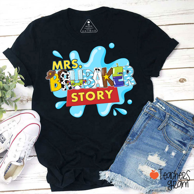 Personalized Name Your Story Teacher T-Shirt