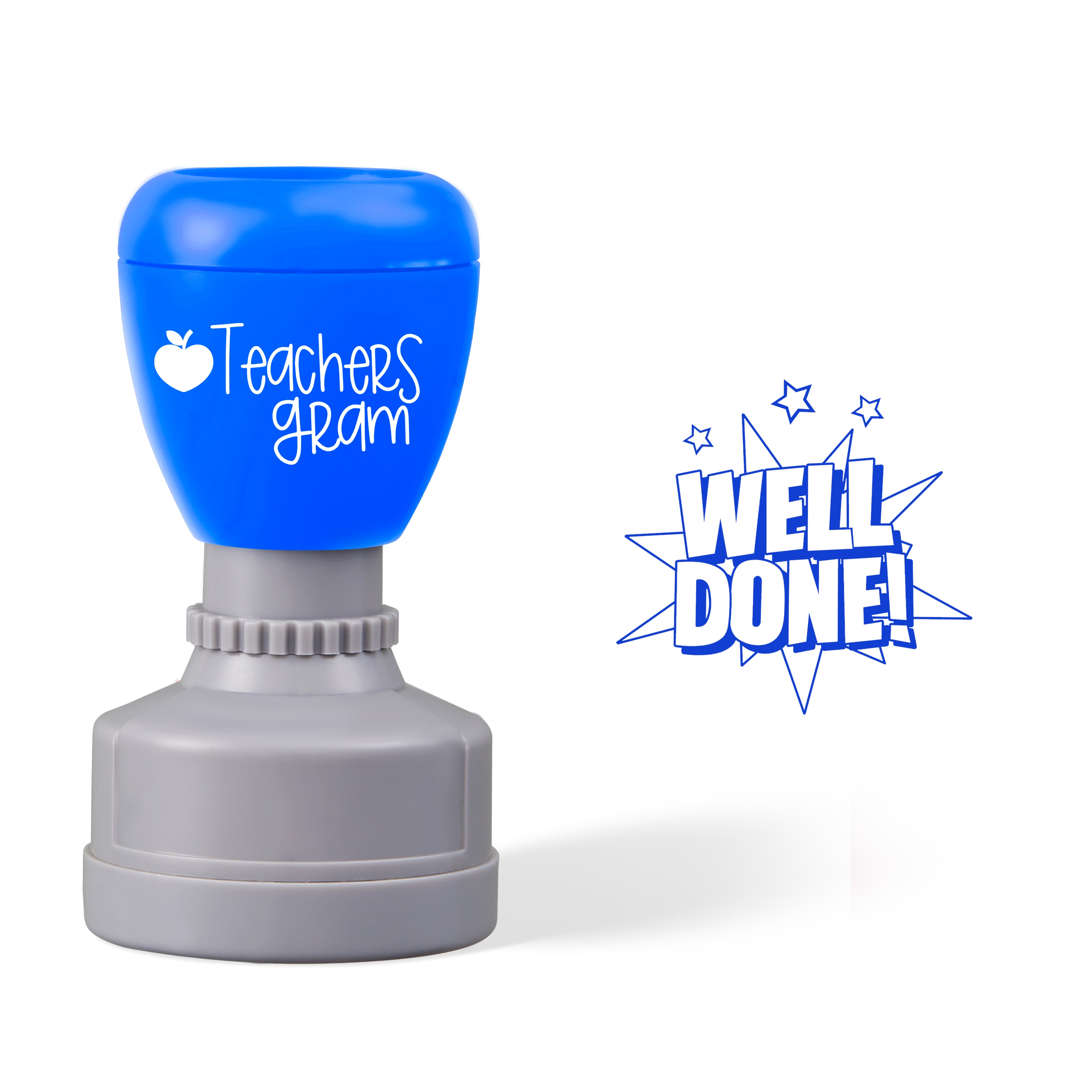 Well Done Star Teacher Stamp