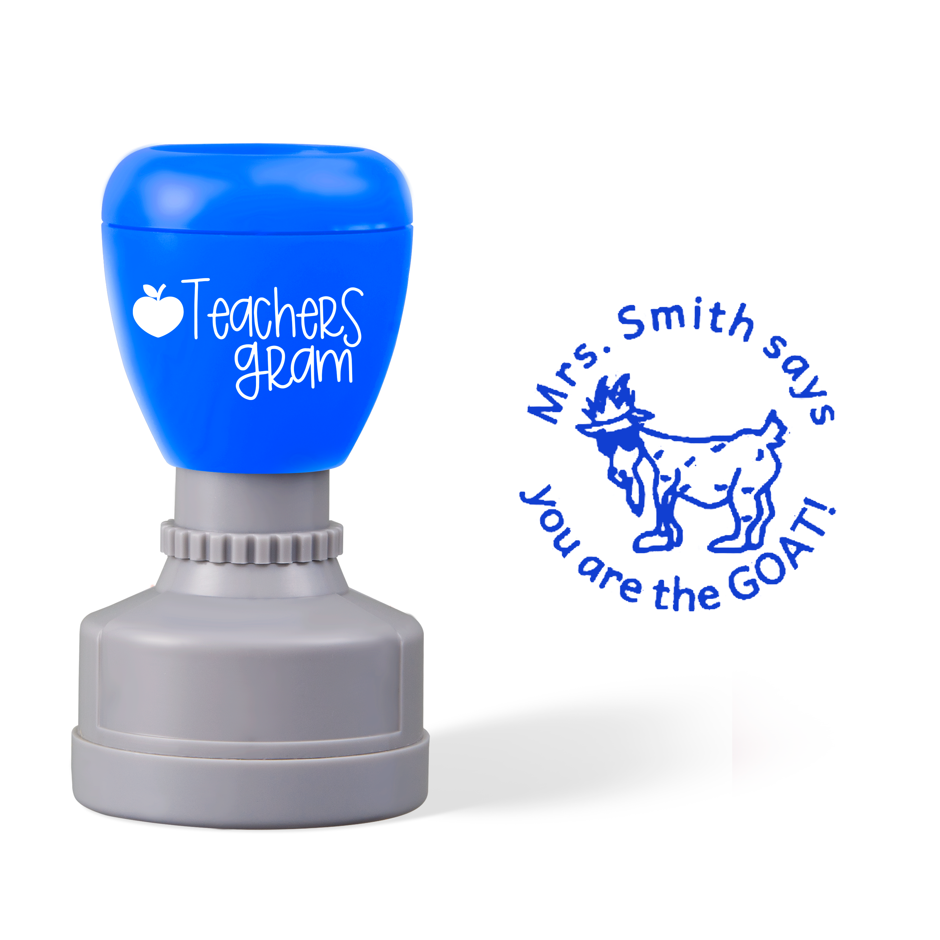 Personalized Name Says You Are The Goat Teacher Stamp