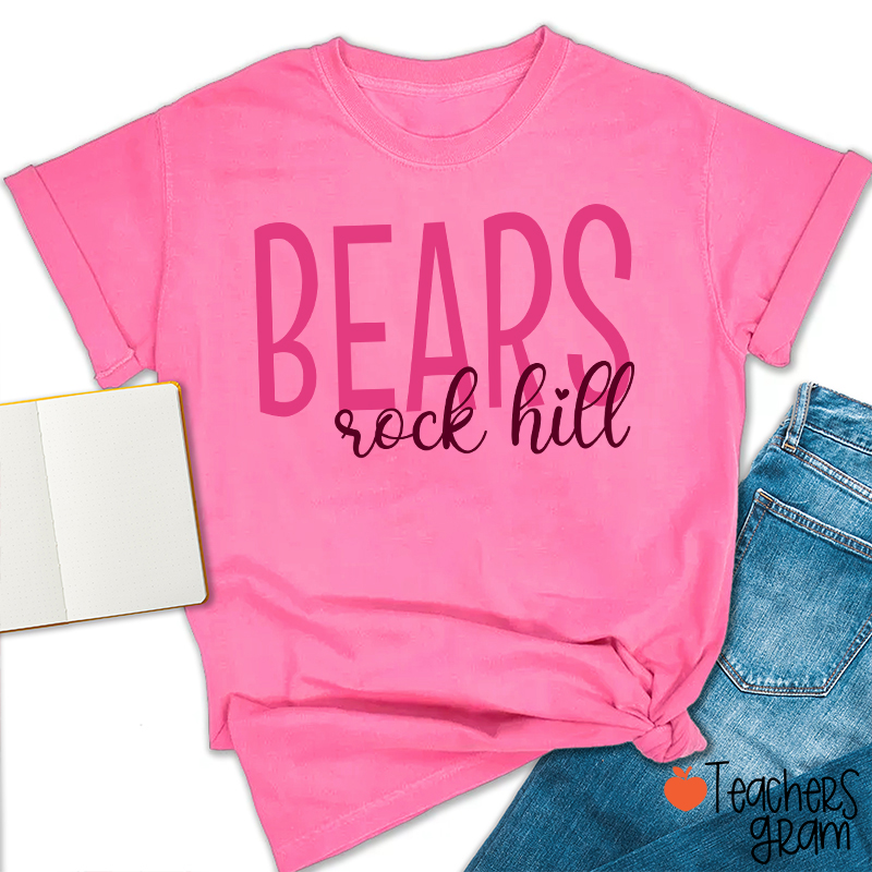 Personalized Mascot And Town School Team Spirit Teacher T-Shirt