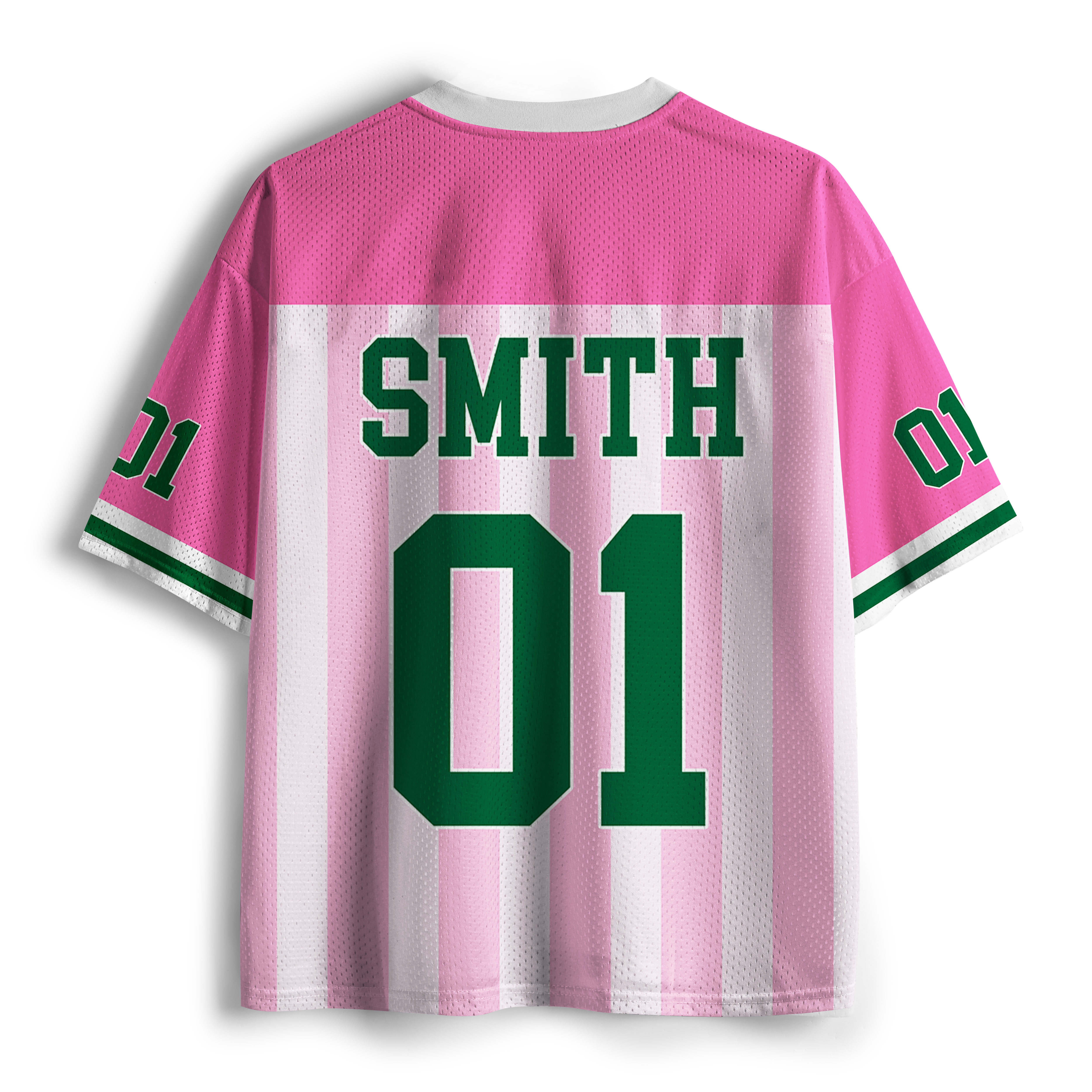 Personalized Mascot Pennant Initial School Spirit Teacher Mesh Jersey