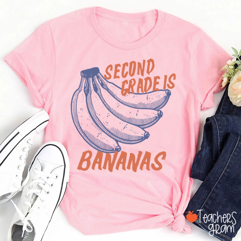 Personalized Grade Bananas Teacher T-Shirt