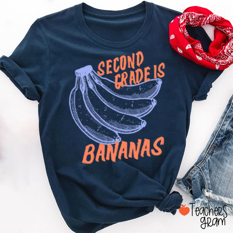 Personalized Grade Bananas Teacher T-Shirt