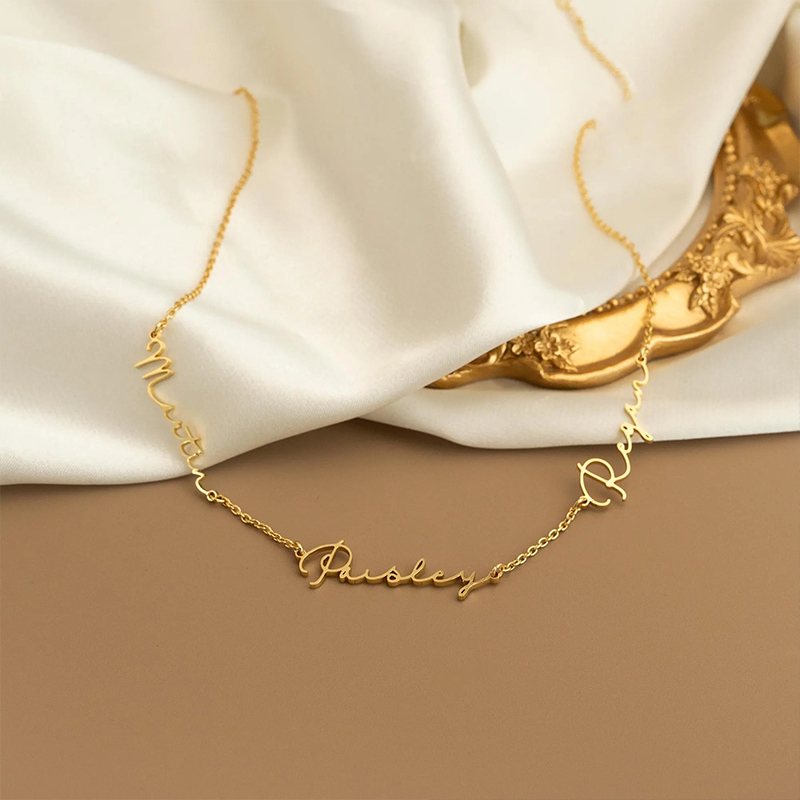 Personalized Multi Name Teacher Necklace
