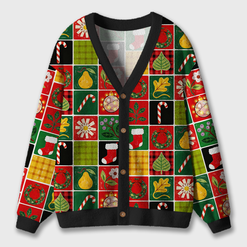 Christmas Festival Vibe Teacher Ugly Cardigan Sweaters