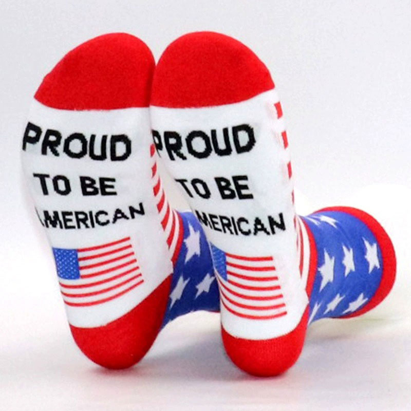 Proud To Be American Teacher Socks