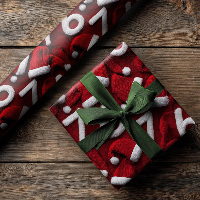 Funny 67 Meme Santa Hats Teacher Wrapping Paper