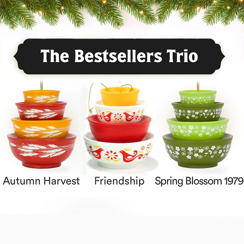 Christmas Bowl Stack Ornament