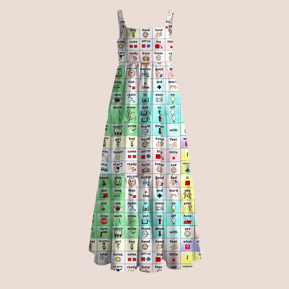 Communication Symbol Chart Teacher Slip Dress