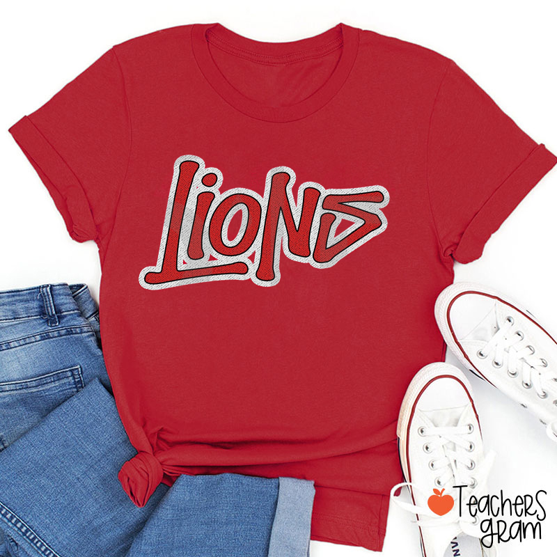 Personalized Mascot Design Fonts Game Day Teacher T-Shirt