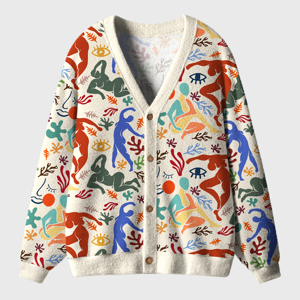 Dance Art Teacher Ugly Cardigan Sweaters