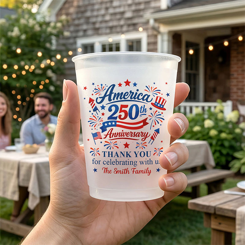 America 250th Anniversary Teacher Plastic Cup