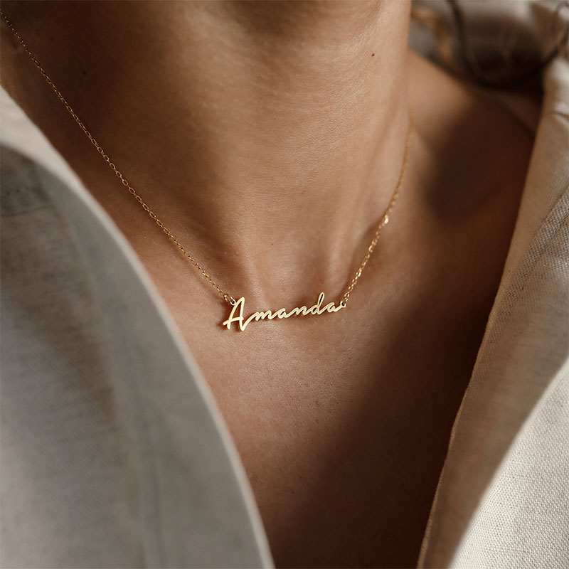 Personalized Name Teacher Necklace