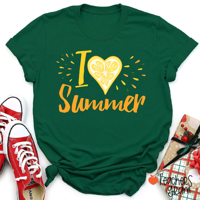 I Love Summer Teacher T-Shirt