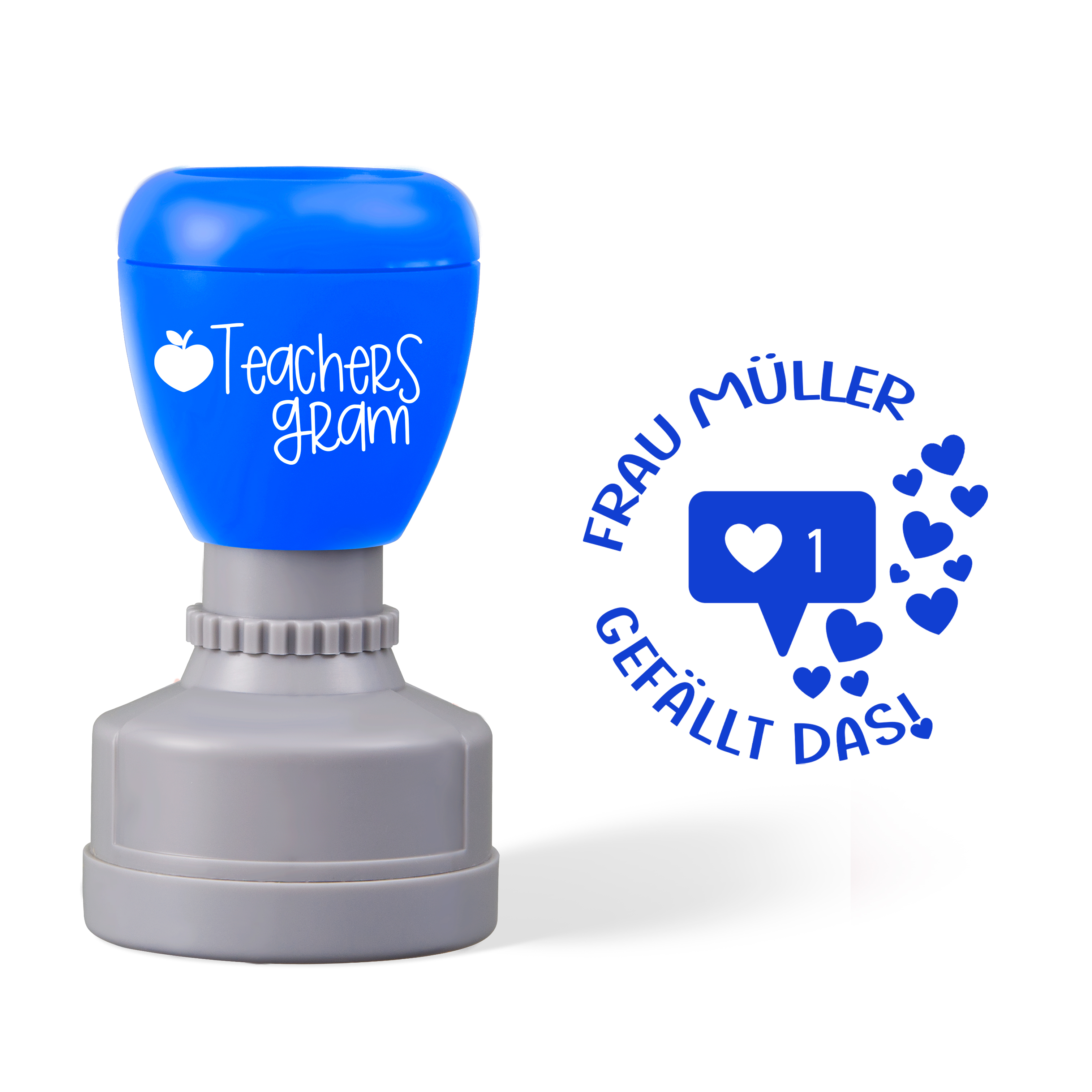 Personalized Name Gefällt Das German Teacher Stamp