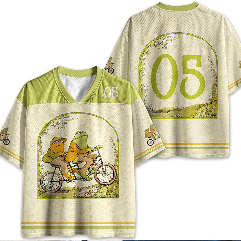 Personalized Frog And Friend Literature Teacher Baseball Jersey