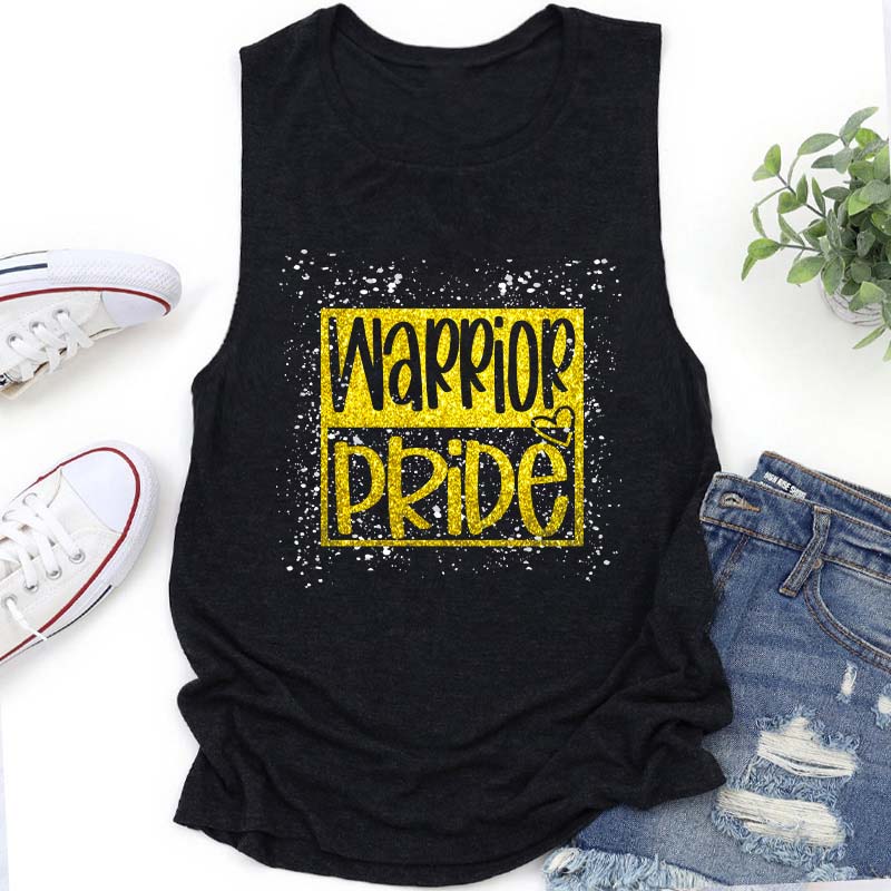 Personalized Mascot Confetti And Glitter Teacher Tank Top