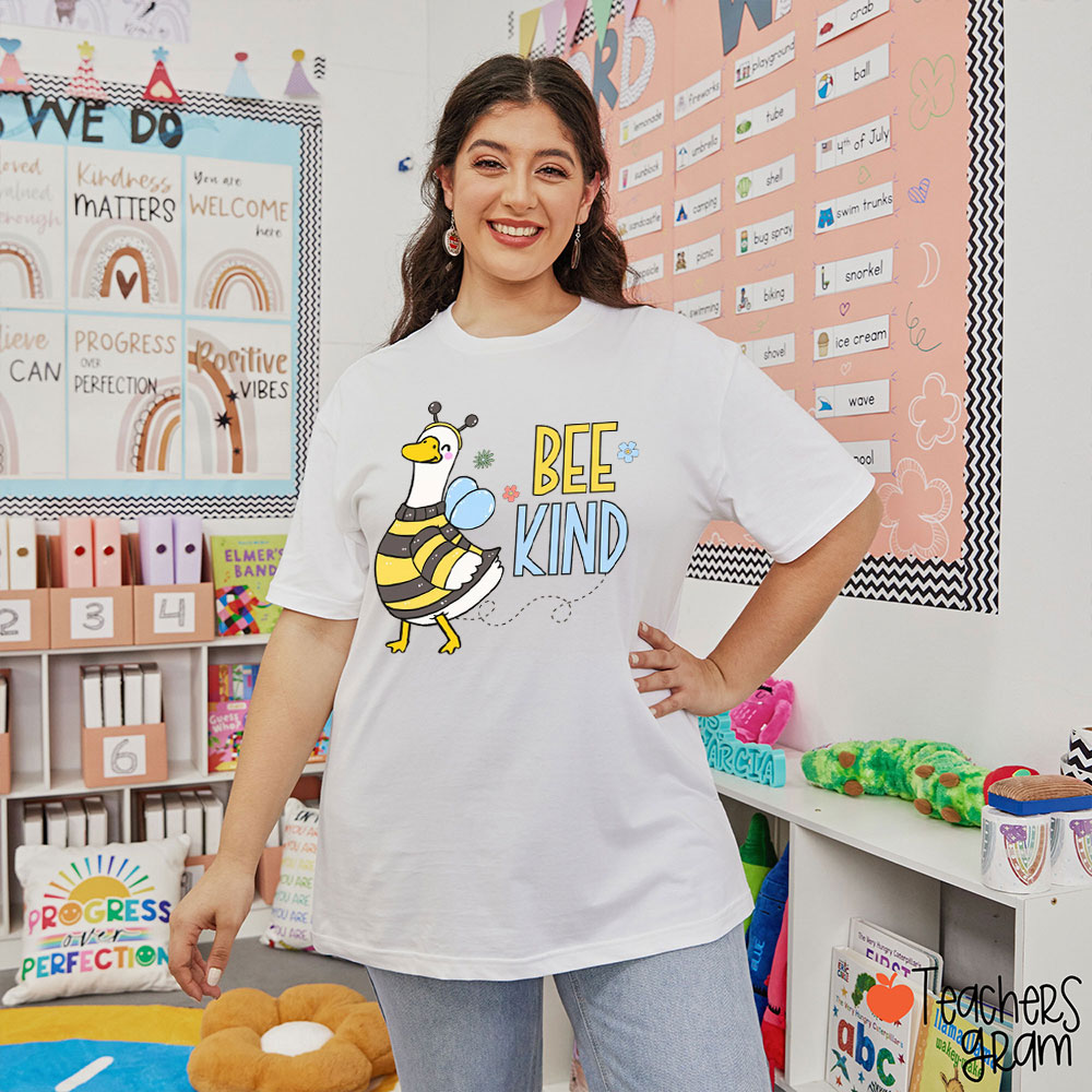 Bee Kind Silly Goose Bee Teacher T-Shirt