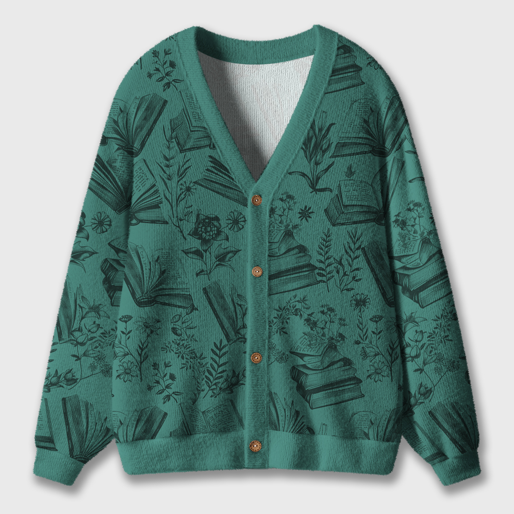 One More Chapter Bookworm Teacher Ugly Cardigan Sweaters