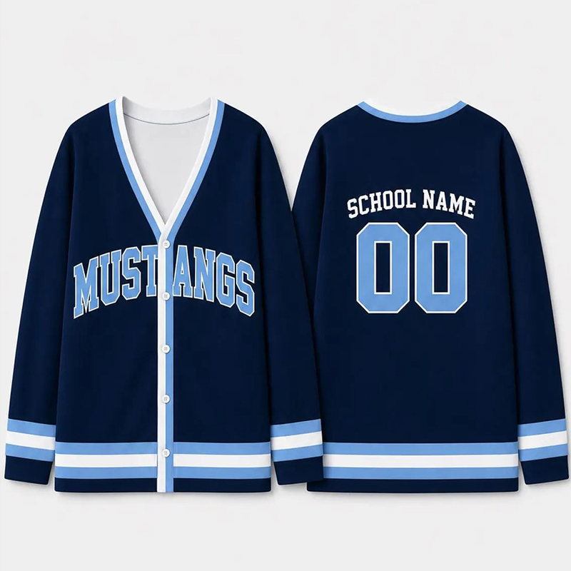 Personalized Mascot School Spirit Teacher Ugly Cardigan Sweaters
